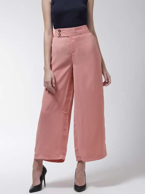 

Madame Women Pink Straight Solid Palazzos