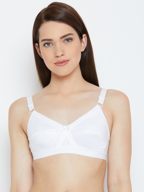 

Lady Lyka Xfit White Solid Non-Wired Non Padded Everyday Bra