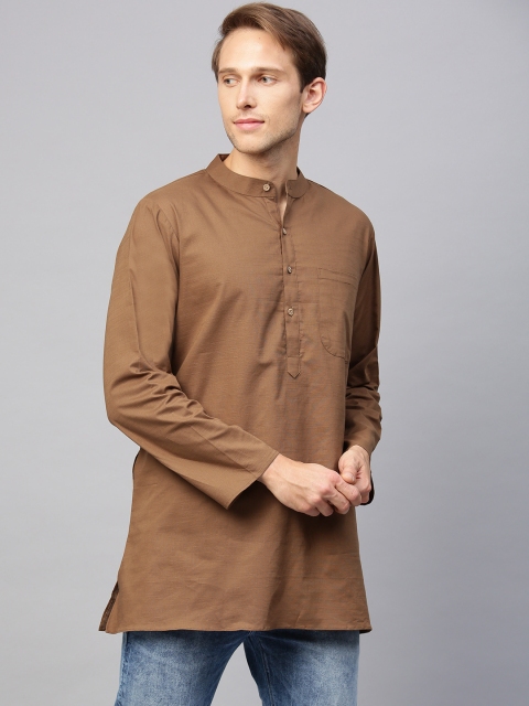 

Shree Men Brown Solid Kurta