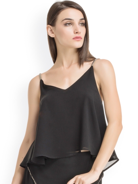 

Kazo Black Backless Top