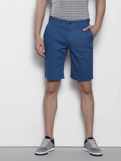 

Tommy Hilfiger Men Blue Solid Regular Fit Chino Shorts