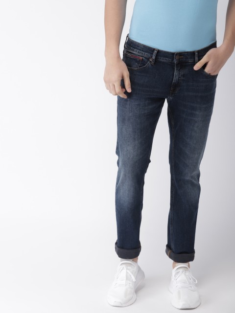 

Tommy Hilfiger Men Blue Slim Fit Mid-Rise Clean Look Stretchable Jeans