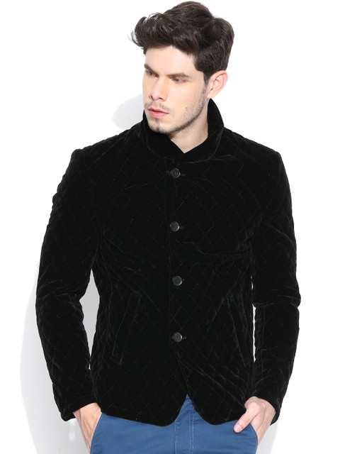 

Blackberrys Black Quilted Slim Fit Jacket