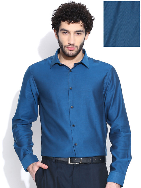 

Blackberrys Blue Slim Fit Formal Shirt