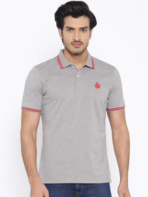 

Blackberrys Grey Melange Polo Pure Cotton T-shirt