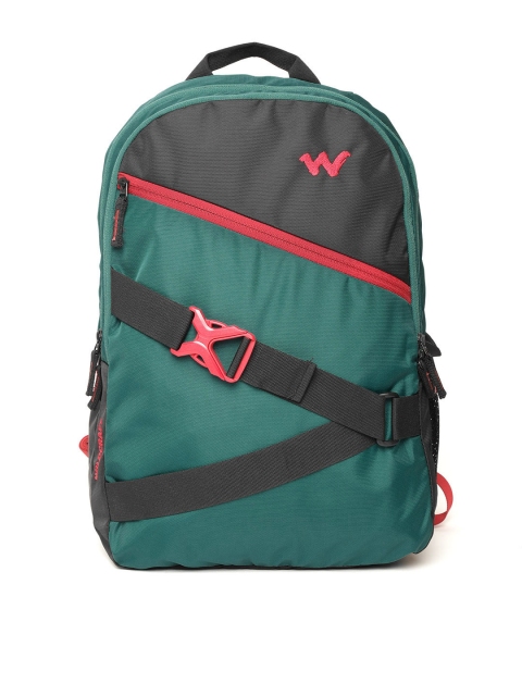 

Wildcraft Unisex Green & Black Colourblocked Laptop Backpack