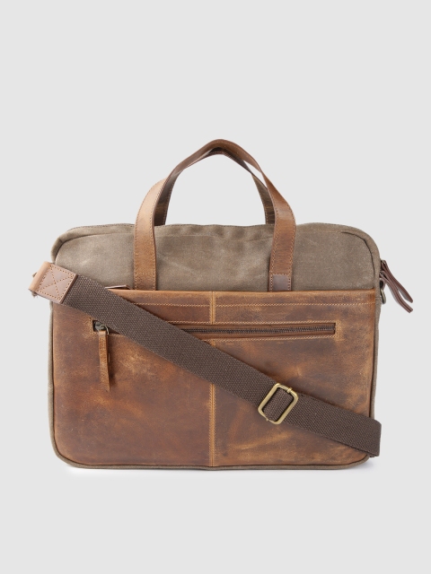 

Gauge Machine Unisex Brown Solid Laptop Bag