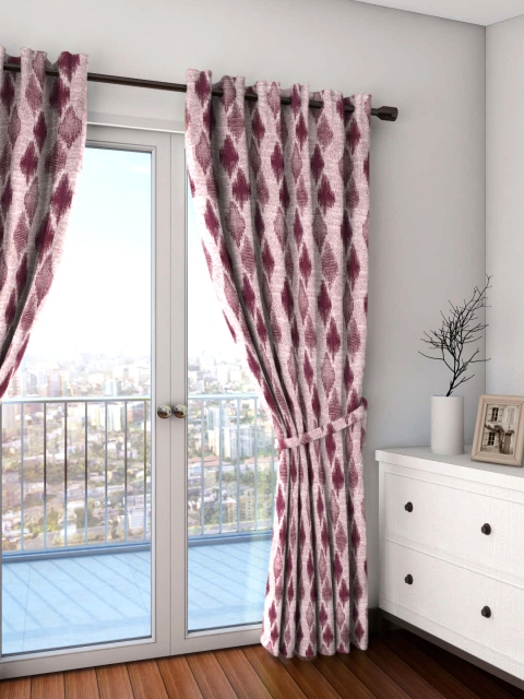 

Skipper Polyester Purple Abstract Door Curtain