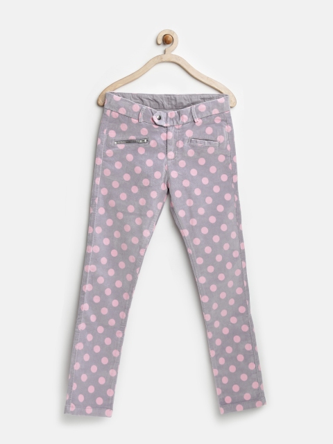 

United Colors of Benetton Girls Grey Polka Dot Print Trousers
