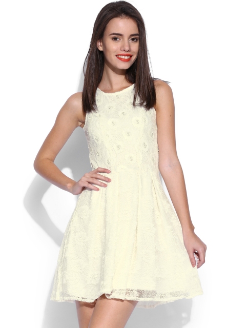 

ONLY White Lace Fit & Flare Dress