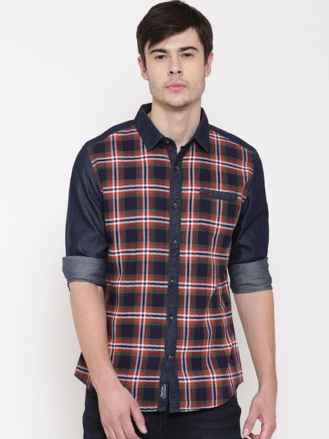 

Being Human Clothing Multicoloured Checked Slim Casual Shirt, Multi