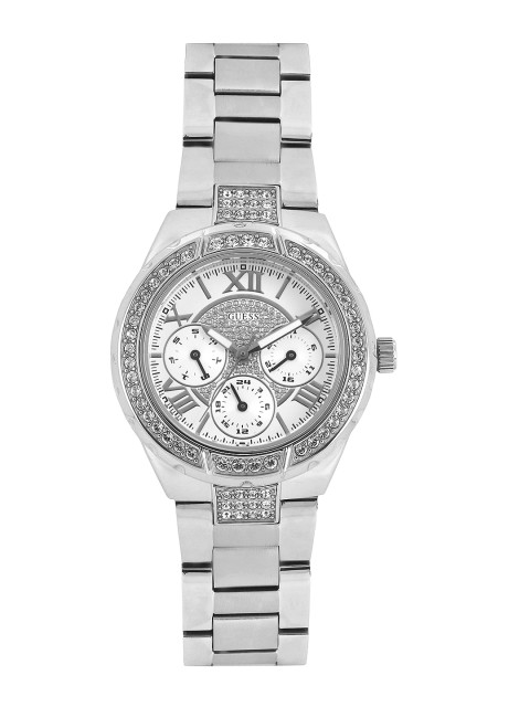 

GUESS Women White Dial Watch W0111L1