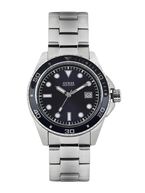 

GUESS Men Navy Dial Watch W0610G1, Navy blue