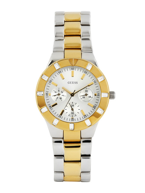 

GUESS Women Silver-Toned Dial Watch W14551L2