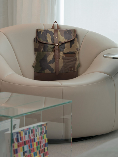 

HORRA Men Brown Camoflauge Backpack