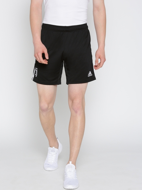 

ADIDAS Men Black Solid Football Juventus Home Sports Shorts