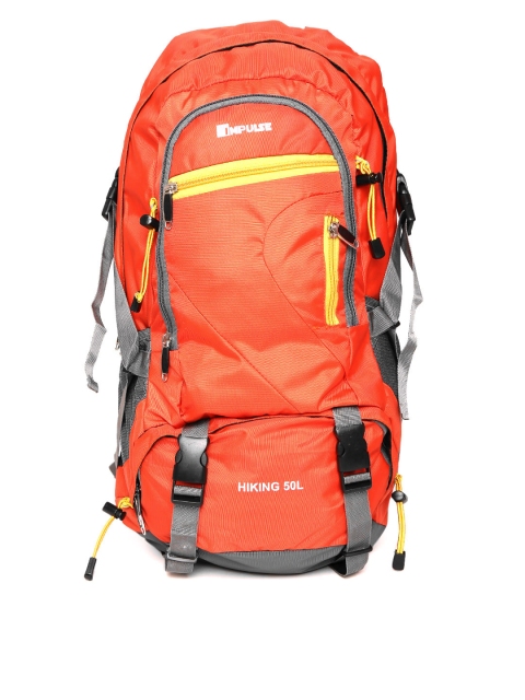 

Impulse Unisex Orange Solid 50 Litres Rucksack