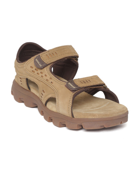 

Woodland Men Camel Brown Leather Comfort Sandals