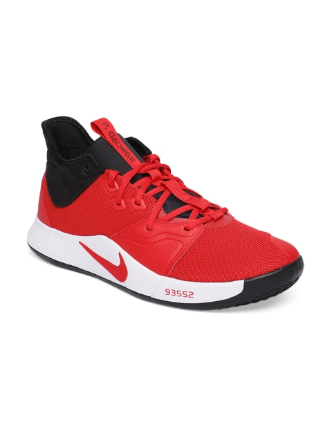 

Nike Men Red Solid PG 3 EP Basketball Shoes