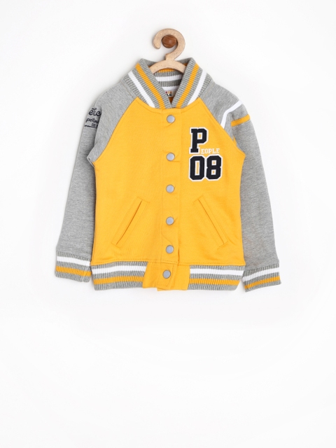 

People Prep Up Girls Yellow & Grey Sweatshirt