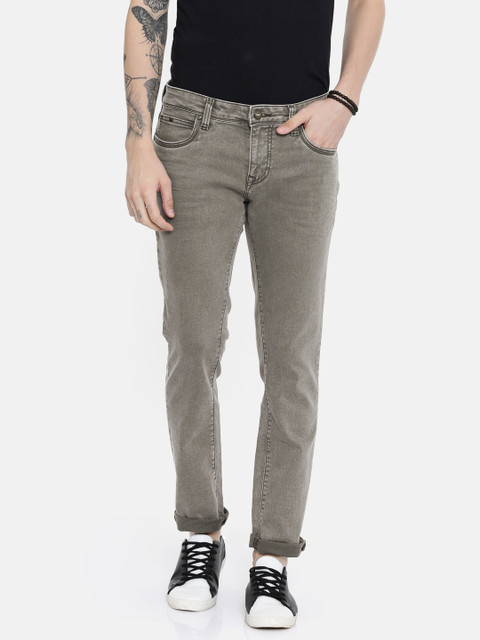 

Lawman pg3 Men Green Slim Fit Mid-Rise Clean Look Stretchable Jeans