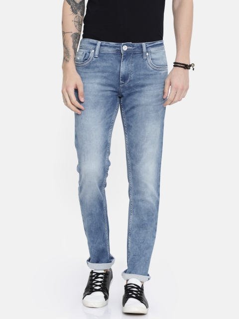 

Lawman pg3 Men Blue Slim Fit Mid-Rise Low Distress Stretchable Jeans