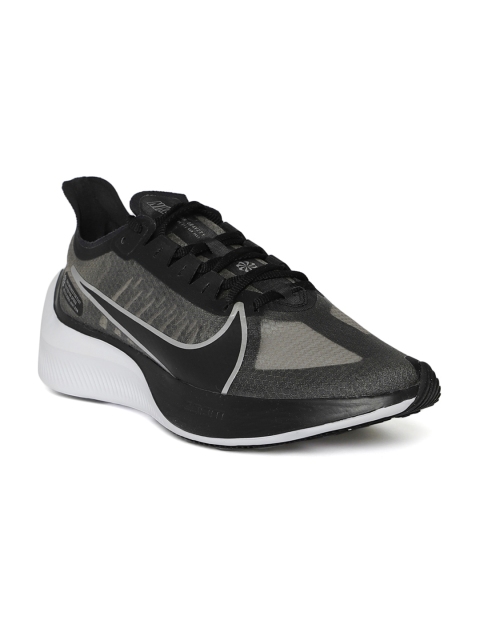 

Nike Men Black & Silver ZOOM GRAVITY Running Shoes