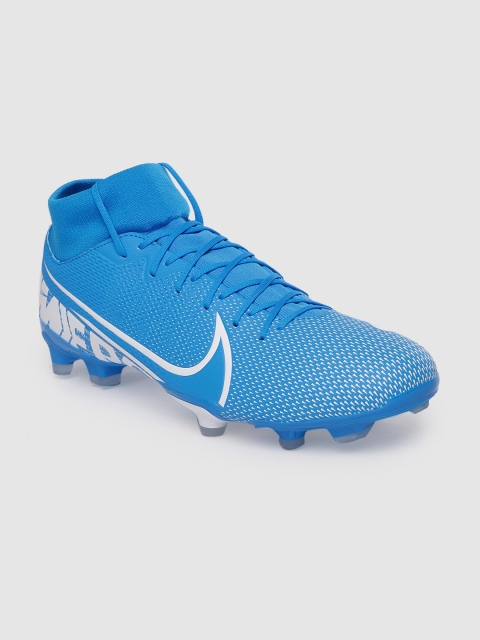 

Nike Unisex Blue Synthetic Mid-Top Football Shoes