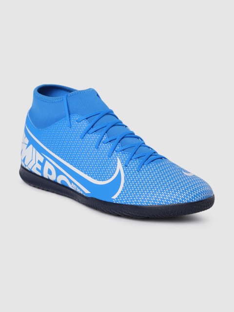 

Nike Unisex Blue SUPERFLY 7 CLUB IC Mid-Top Football Shoes