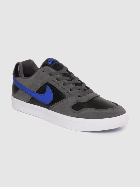 

Nike Unisex Black SB Delta Force Vulc Leather Skateboarding Shoes