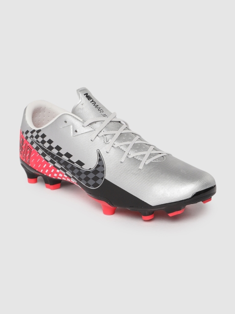 

Nike Unisex Silver-Toned & Black Vapor 13 Academy Neymar FG/MG Football Shoes