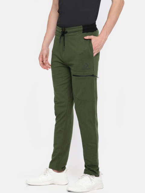 

Converse Men Olive Green Solid Track Pants