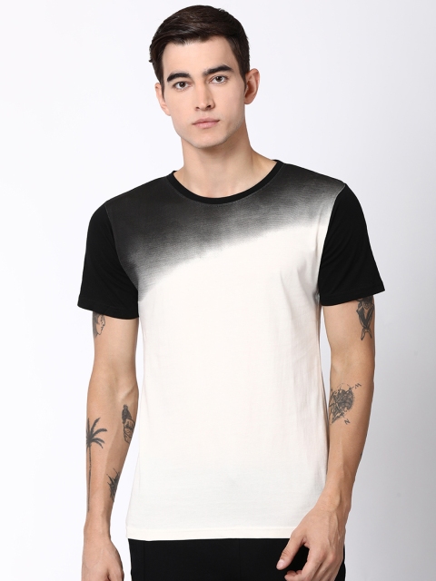 

Blue Saint Men White Dyed Round Neck T-shirt