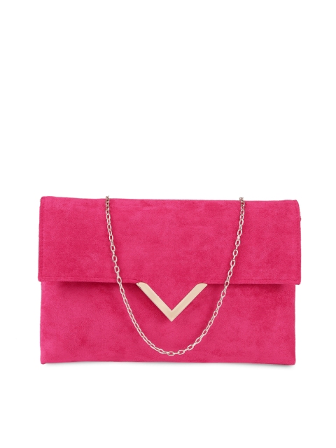 

Accessorize Fuchsia Solid Clutch