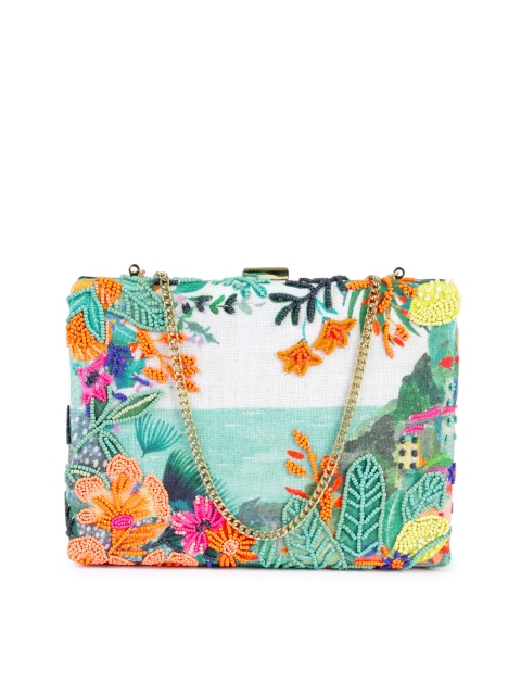 

Accessorize Multicoloured Embellished Clutch, Multi