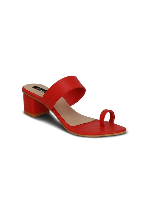 

Kielz Women Red Solid Sandals