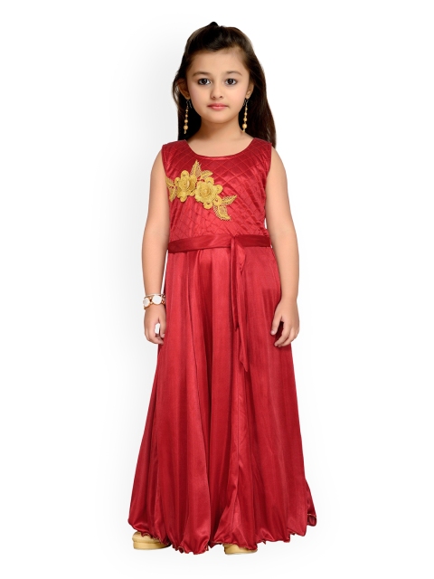 

Kidling Girls Red Embellished Maxi Dress