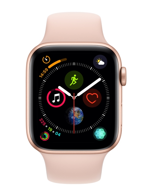

Apple Unisex Gold-Toned & Pink Series 4 Smartwatch MTVW2HN/A