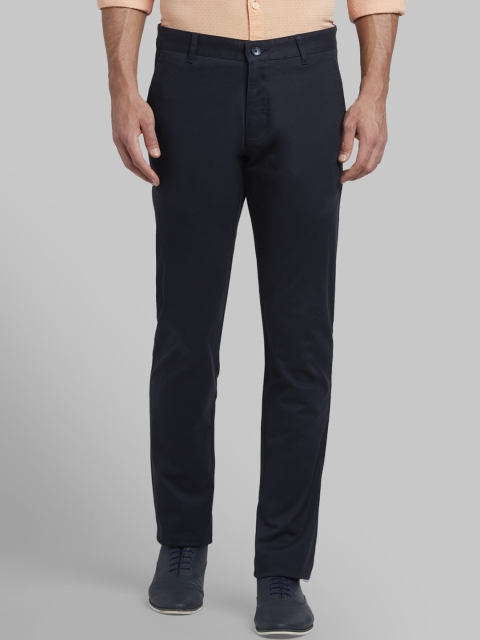 

Parx Men Blue Tapered Fit Solid Regular Trousers