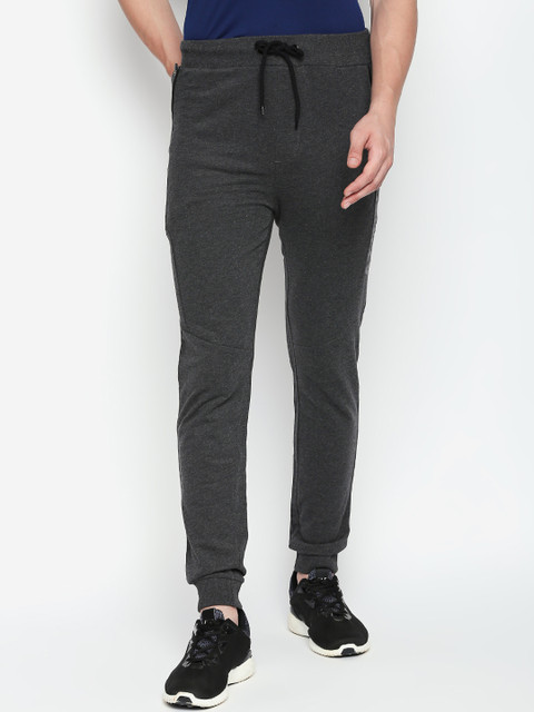 

Ajile by Pantaloons Men Charcoal Regular Fit Self Design Regular Trousers