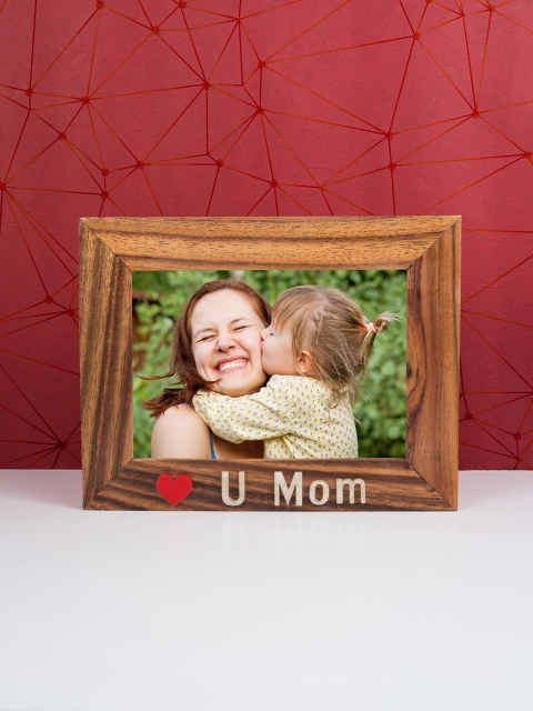 

Golden Peacock Brown Textured Rectangular Photo Frame