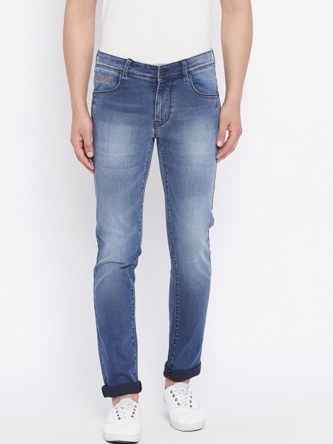 

American Archer Men Blue Skinny Fit Low-Rise Clean Look Stretchable Jeans