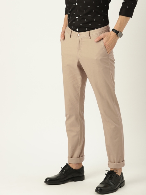 

Allen Solly Men Beige Smart Slim Fit Solid Chinos