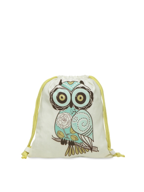 

The House of Tara Women White Printed Backpack