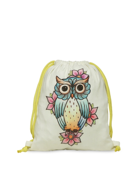 

The House of Tara Women White Printed Backpack