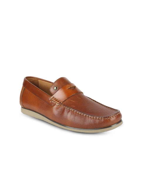 

Van Heusen Men Brown Leather Loafers