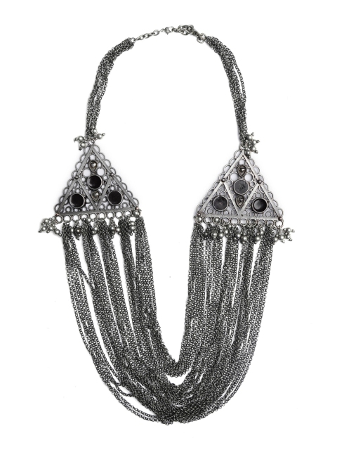 

TJORI Silver-Plated Brass Necklace