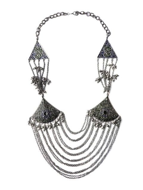 

TJORI Silver-Plated Brass Necklace