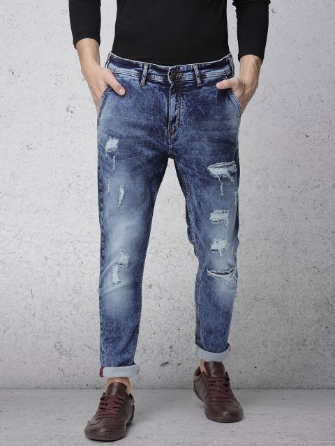 

Ecko Unltd Men Blue Slim Fit Mid-Rise Mildly Distressed Stretchable Jeans