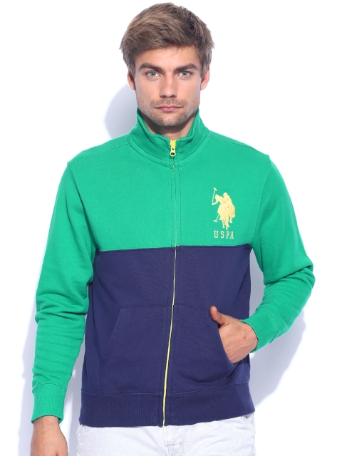 

U.S. Polo Assn. Green & Navy Sweatshirt
